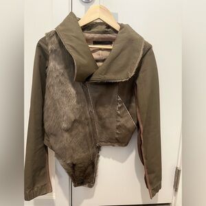 Nicholas K Asymmetric Calf Hair Jacket size Small.  Can be worn multiple ways.